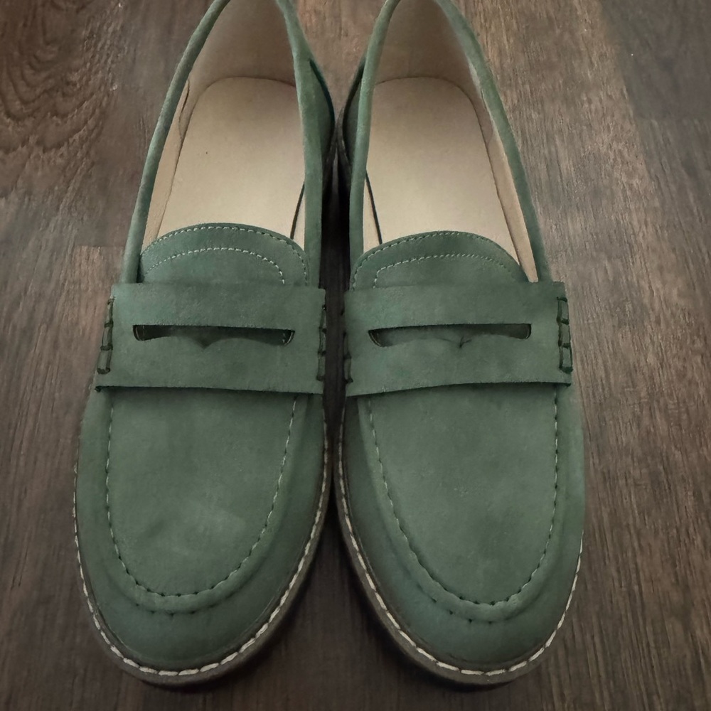 Green Loafers for Women